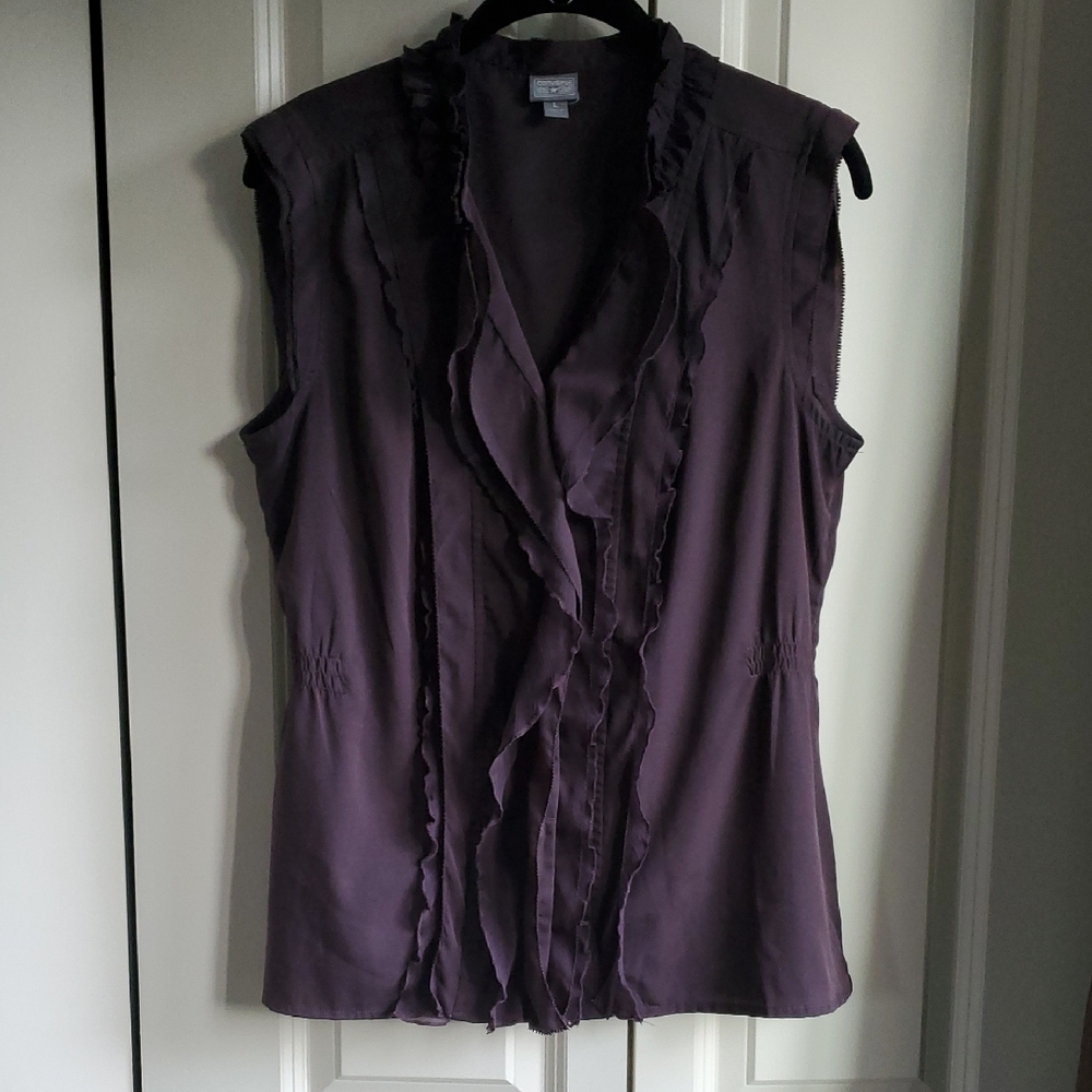 Plum Sleevless Blouse